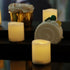 6 Pack CANDLE CHOICE Battery Operated Flameless Votive Candles Small Bright Flickering LED Candle Lights for Wedding