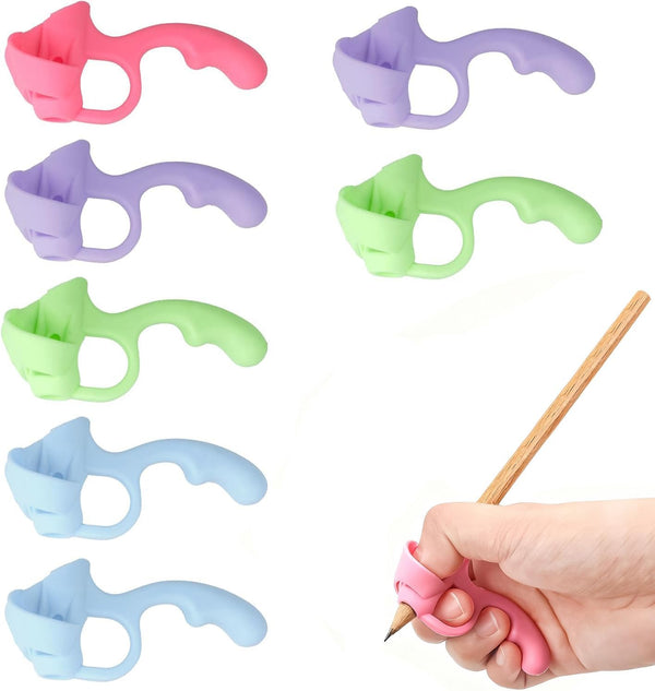 Pretwad Grips for Pencil for Kids Handwriting, 8 Pcs Pen Grips, Ergonomic Pencil