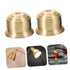 2pcs E27 Bulb DOITOOL Vintage Brass Lamp Socket Cup Half Thread Heavy Duty Metal Holder for Floor and Table Lamps