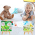 Mini Canvases with Easel Sets for Painting, Small Art Stretched Canvases, 32 Pack, 5 x 5 Inch