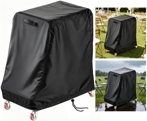 AugustknowU (420D) Oxford Cloth Waterproof Cover for L-Shaped Folding Chair Storage Rack Trolley with UV Resistance