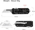 10PCS Aluminum Alloy Utility Knife, Pocket Knife with Clip, Retractable Box Cutter EDC Razor Knives with Blades