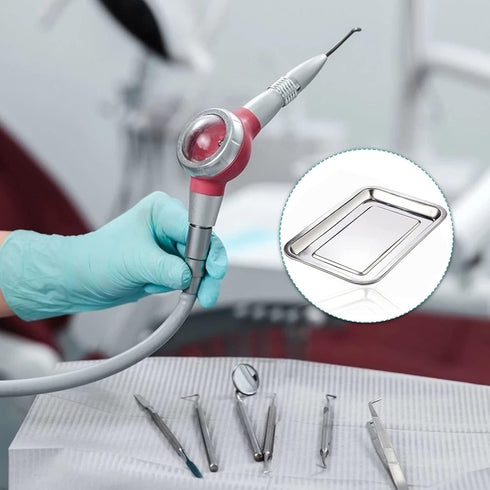 Dental Tray - Lyuxzad 3 Pack Stainless Steel Trays, 12.6" X 10.6" X 0.8" Flat Tray for Dental Lab Tools