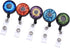 Badge Reel, Retractable ID Card Holder with 5 Assorted Patterns, 5 Pack, Animal Eyes Iris
