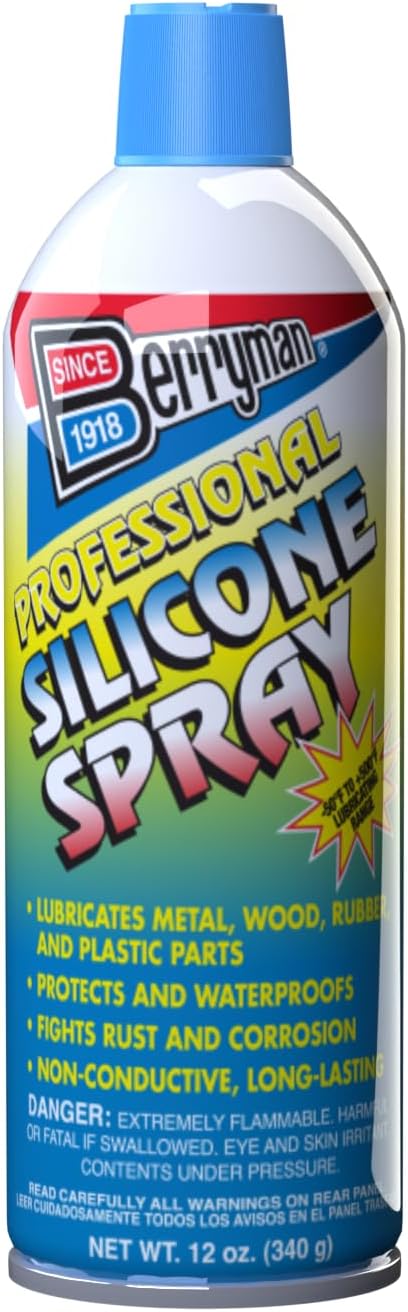 Berryman 1716 Professional Silicone Spray VOC Compliant in All 50 States, 12