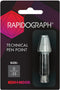 Koh-I-Noor Rapidograph Stainless Steel Replacement Point, 35mm, Black, 1 Each (72D.Z)
