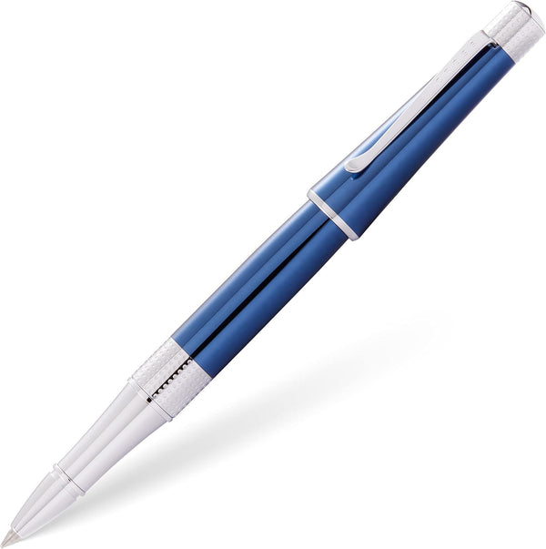 Cross Beverly Refillable Gel Ink Rollerball Pen, Medium Rollerball, Includes Premium Gift Box, Translucent Cobalt Blue