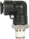 Rapidair 50400 Elbow Adapter Fitting, 1/2-Inch Tubing x 3/8-Inch Male NPT