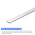 uxcell 2Pcs Square Aluminum Flat Bar, 1/4" Thick 0.8" Width 12" Length, T6511 Solid New Mill Stock for Industrial