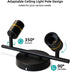 2-Light E26 Bulbs HiBay Track Lighting, Rotatable Ceiling or Wall Light Fixture, Modern Black Gold LED Spotlight Indoor