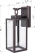 E26 60W, 2-Pack LIT-PaTH Dusk to Dawn Outdoor Wall Lantern, Wall Sconce as Porch Lighting Fixture, Medium Base Max