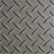 WorkForce Heavy Duty Vinyl Diamond Plate Matting, Commercial Grade Floor Mat for Garages, 1/8" x 24" x 4', Gray