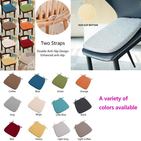 GWTYR 45x42x3cm Set 1, Memory Foam Chair Cushions - Kitchen Dining Chair Pads with Ties and Backing, Office Chair Seat