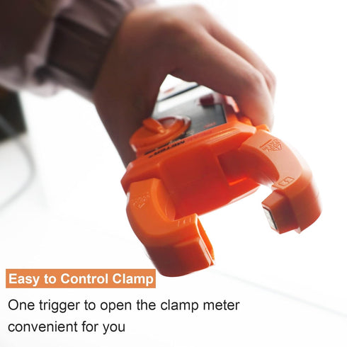 Digital Clamp Meter Auto-Ranging Multimeter for Electricians: Measure AC Current 600 A, AC/DC Voltage, Resistance, NCV,