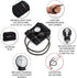 PARAMED Aneroid Sphygmomanometer, Manual Blood Pressure Cuff with Universal Cuff 8.7-16.5", Black, Carrying Case