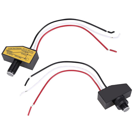12V 48V DC Photocell Light Sensor to Mini Dusk to Dawn Switching Sensor for Outdoor Security Lighting Automation
