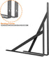 STARVAST 4 Pack 9.8 6.3 inch, 90 (250x160mm) Heavy Duty Shelf Brackets x Floating Shelves Black Triangle Shelf