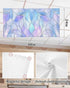 Yomandocix 4x2 feet,1 Pack Stained Glass Fluorescent Light Covers for Ceiling Lights Magnetic Light Filters