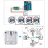 4pcs 50kg Load Cell Half Bridge Strain Gauge Weight Sensor + 1pcs HX711 Amplifier AD Module