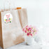 Pink Flower Thank You Stickers, 50PCS Self-Adhesive 2 Inch Labels for Wedding, Small Business, and Party Favors