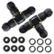 IP68 Waterproof Cable Connector 3-Channel, Outdoor Junction Box Connector for 2 or 3 Pin Cables, Ideal for Lights