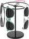 Coward 360° Rotating Sunglasses Organizer Stand, Glasses Display Storage, Eyeglasses Rack, Table Dresser Desk (Black)