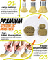 3 Pack Professional Paint Brushes Set, 1", 1.5", 2" House Paint Brushes with Premium Synthetic Bristles