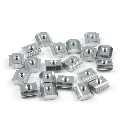 MakerHawk 20 Sets Anti-Vibration Rubber Landing Mat Feet, T Sliding Nut Block, M3 Screws for 3D Printers