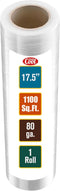 Simply Cool Stretch Wrap Industrial Strength Extra Thick 17.5" 1100 SqFt 80 Gauge (20 Micron) Shrink Wrap Roll for