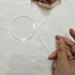 15PCS Clear Acrylic Blanks, Laser Cut Round Circle with Hole, PMMA Plexiglass Round Disc (Clear, 4")