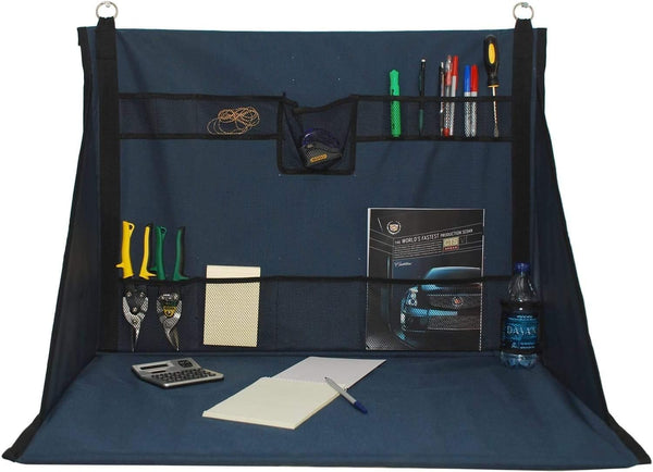 Plan Station Mini Portable Standing Desk, Workbench, Work Station, Storage for Jobsite, Garage, Office,