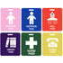 Unbreakable PVC Hall Pass Lanyards, Mlife School Passes Set for Teachers, 12 Pack Hall, Bathroom, Library, Office and