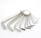 10 Pcs Silver Allen Wrenches Set, 1.5-10 mm Hex Key Key Chain Set, Portable Bike Repair Tool