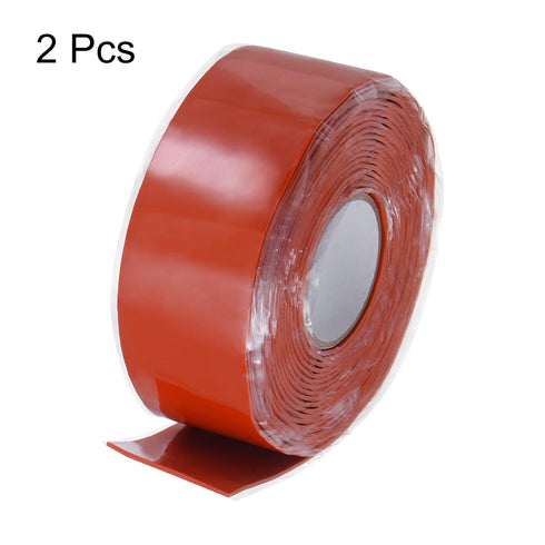 2 Rolls 1" x 10ft Self Fusing Silicone Tape, Waterproof Sealing Rubber Tape for Water Pipe Hose Leak Repair