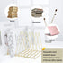 Urban Deco Gold Triangle Desk Organizers - 10 Sections Metal Wire Magazine Holder for File Folder Storage