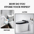 Generic Toilet Paper Holder with Built-in Storage Drawer | Glossy Plastic Bathroom Organizer | Dual-Mount