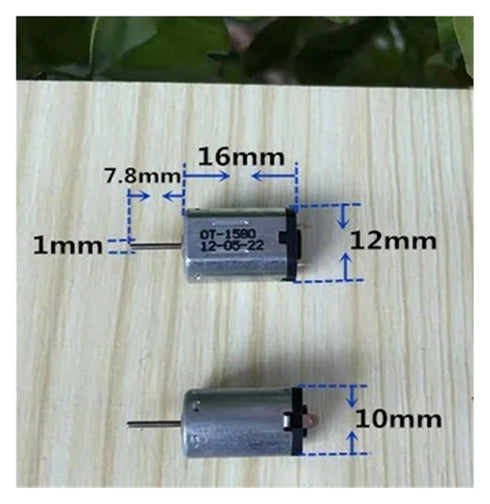 CZKFMMAI 10pcs/lot N20 3.7V 24000rpm Airplane Model mini Motor, high Speed Carbon Brush, DIY Model Toys