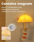 joyful xinghai Kids Night Light Umbrella, Silicone Tap Control Magnetic Bedside Lamp with Time Auto-Off, Cute Portable