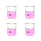 4pcs 500ml Upgraded Thick Glass Beakers, Griffin Low Form Beaker Set with Double Scale, 3.3 Boro
