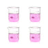 4pcs 500ml Upgraded Thick Glass Beakers, Griffin Low Form Beaker Set with Double Scale, 3.3 Boro