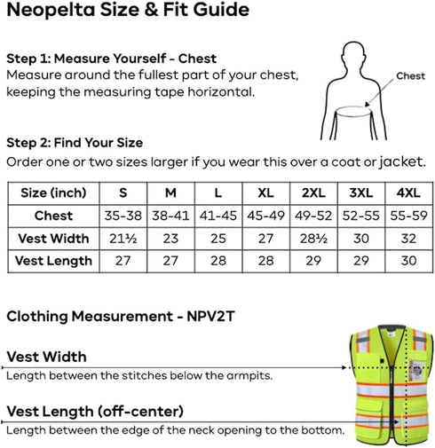 Reflective Safety Vest Yellow Mesh, High Visibility Vest with Pockets, Zipper, Padded Neck, ANSI Class 2, Yellow with