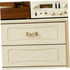 2sets ORFOFE Stylish Brass Bowknot Drawer Pulls Decorative Bow Dresser Knobs for Wardrobe Cabinet and Bedside Table