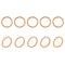 22mmx28mmx1mm Flat Copper Sealing Washers - 20Pack for Industrial Machinery M22 Screws, Copper Flat Ring Gaskets.