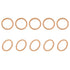22mmx28mmx1mm Flat Copper Sealing Washers - 20Pack for Industrial Machinery M22 Screws, Copper Flat Ring Gaskets.