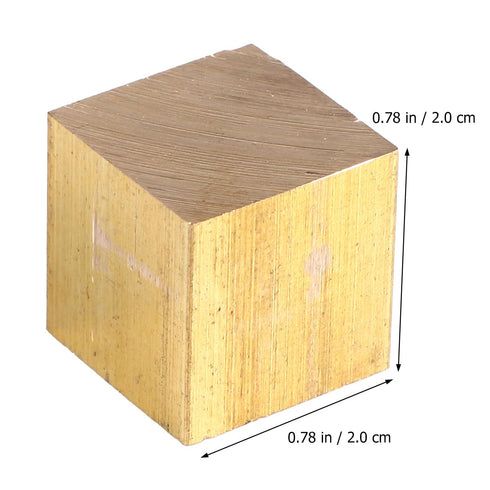 Density Copper Cube 4Pcs Density Cube Set Scientific Density Cube for Lab Experiment Element Scientific Collections Tool Density Iron Cube