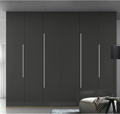 KGUDYS 4-Piece Hardware,90mm/3.5in Finger Edge Pull Handles,Kitchen Cabinet Handles,Aluminium Furniture