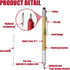 IANFAN 36 6 1 Pcs in Multitool Tech Tool Pen with Ruler, Level Gauge, Ballpoint Pen and Black Ink Refills, Stylus Pen