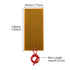 15pcs 45mmx100mm Film Heater Plate Adhesive Pad, PI Heating Elements Film 24V 30W Strip Heater Adhesive Polyimide Heater Plate (24V 30W 45mmx100mm)
