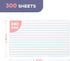 4x6 300 Pack- 240GSM/90LB 4 6 Heavy Weight Lined Note Cards Goefun White Index Cards x Ruled Flashcards for Studying