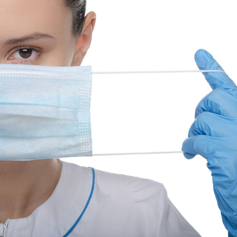 100 Pack 3 Medical Disposable Face Masks for Protection, Layers Safety Face Masks For Adults Daily Use